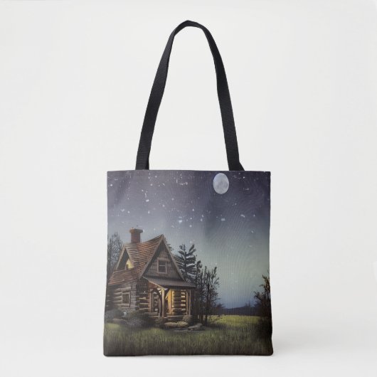 Kleine katoen in het motorlicht tote bag (Voorkant)