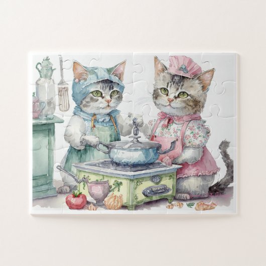 Kleine katten legpuzzel (Horizontaal)