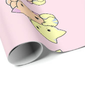 Kleine katten op roze cadeaupapier (Rol Hoek)