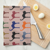 kleine katten theedoek (Quarter Fold)