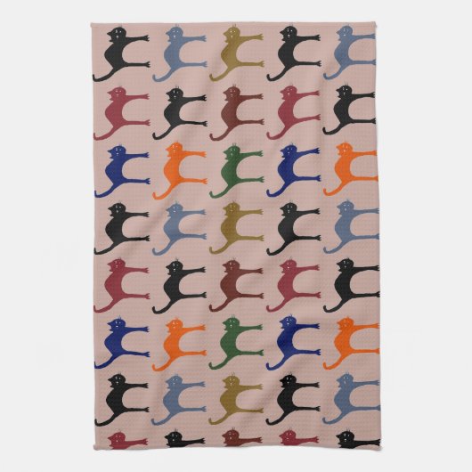 kleine katten theedoek (Verticaal)