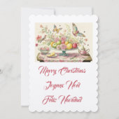 Kleine katten, vrolijk kerstfeest kaart (Voorkant)