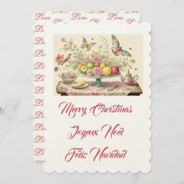 Kleine katten, vrolijk kerstfeest kaart