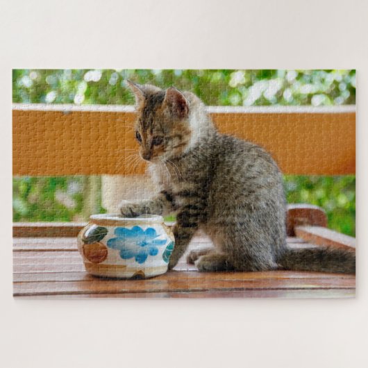 kleine kattenpuzzel legpuzzel (Horizontaal)