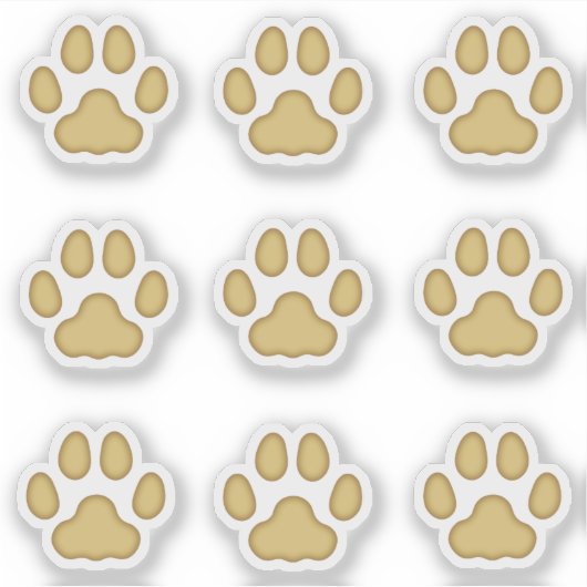 Kleine kattenverf drukt dierentranspiekers sticker (Voorkant)