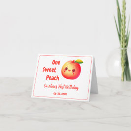 Kleine Kawaii Perzik Zomerfeest Bedankt