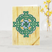 Kleine Keltische Dwars (combo) kaart (Gele Bloem)