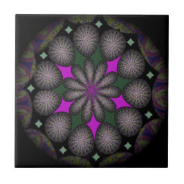 Kleine keramische foto's tegeltje