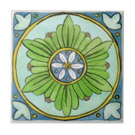 Kleine keramische tegel op Sicilië geïnspireerde " Tegeltje