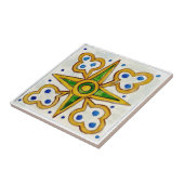 Kleine keramische tegel Siciliaanse stijl "Trapani Tegeltje (Zijkant)