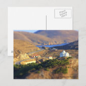 Kleine kerk op een heuvel in Myrina, Limnos, Griek Briefkaart (Voorkant / Achterkant)
