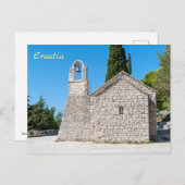 Kleine kerk op Marjan heuvel bij Split - Kroatië Briefkaart (Voorkant / Achterkant)