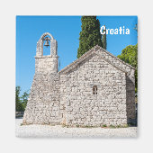 Kleine kerk op Marjan heuvel bij Split - Kroatië Magneet (Voorkant)