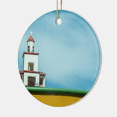 Kleine kerk uitzicht kerstboom ornament (Links)