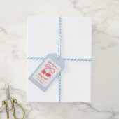 Kleine Kers Op De Top Cadeaulabel (Met Touw)