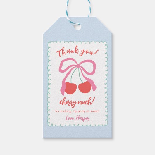 Kleine Kers Op Top Cadeaulabel (Voorkant)