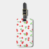 Kleine kersen bagagelabel (Voorkant verticaal)