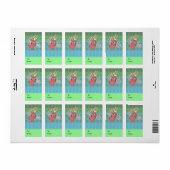 Kleine Kerst Engel Gift Labels (Full Sheet)