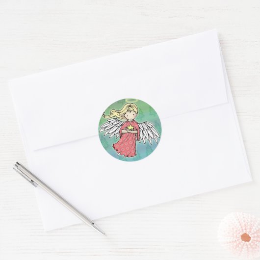Kleine Kerst Engel Stickers (Envelop)