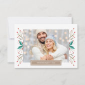 Kleine Kerst Familie Foto Wenskaart Kaart (Voorkant)