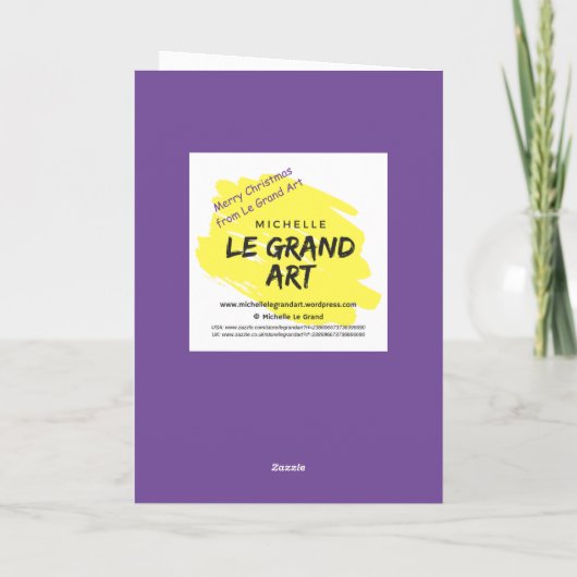 Kleine kerst feestdagen kaart (Achterkant)