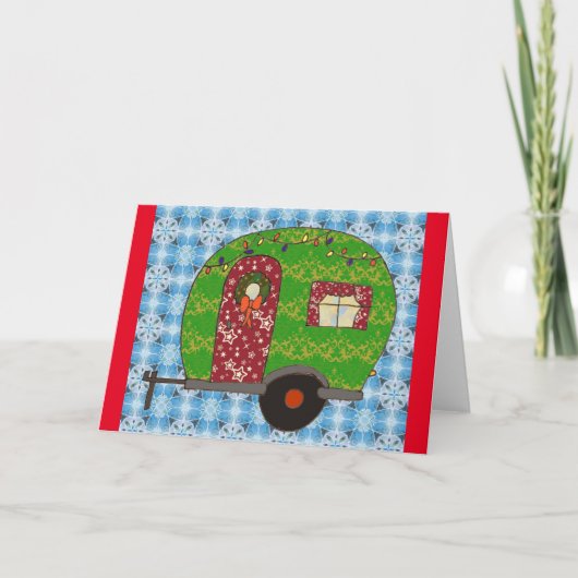 Kleine kerstavond feestdagen kaart (Voorkant)