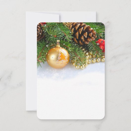 Kleine kerstballen Bewaar de datum Save The Date (Achterkant)