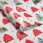 Kleine kerstbomen Aangepaste foto-cadeauverpakking Cadeaupapier<br><div class="desc">Veel kleine kerstbomen voelen feestelijk aan en shows van je foto's met een vrolijke geschenkboodschap,  waardoor dit vakantieverpakkingspapier uniek is en iets dat je vrienden en familie graag zullen ontvangen. Fotografie � Shanna Russell Fotografie,  San Antonio TX</div>