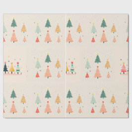 Kleine kerstboom cadeaupapier