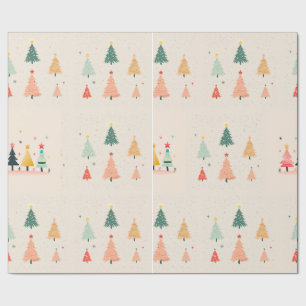 Kleine kerstboom cadeaupapier