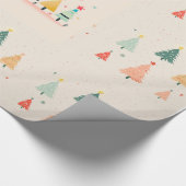 Kleine kerstboom cadeaupapier (Hoek)