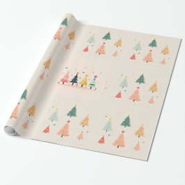 Kleine kerstboom cadeaupapier