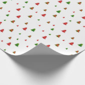 Kleine kerstboom cadeaupapier (Hoek)