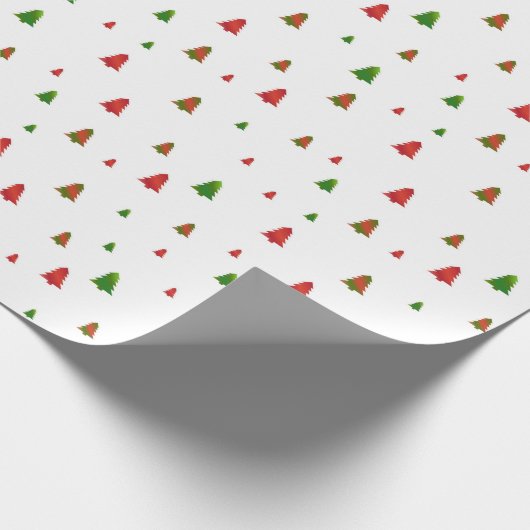 Kleine kerstboom cadeaupapier (Hoek)