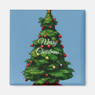 Kleine kerstboom magneet