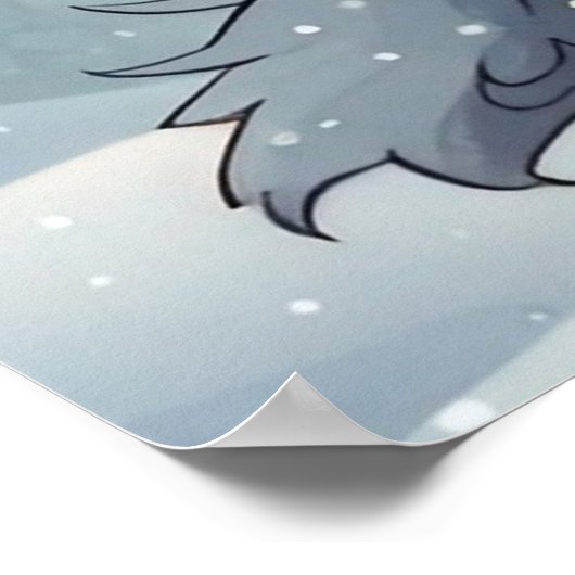 Kleine kerstboom poster (Hoek)