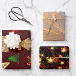 Kleine kerstcadeaus inpakpapier vel