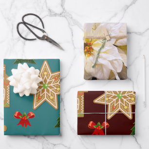 Kleine kerstcadeaus inpakpapier vel
