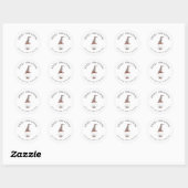 Kleine kerstcadeausticker ronde sticker (Vel)