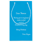 Kleine kerstcadeautas met kerstcadeau voor Folk me Klein Cadeauzakje (Achterkant)