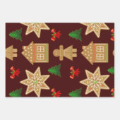 Kleine kerstcadeautjes inpakpapier vel (Voorkant)