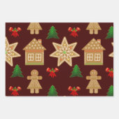 Kleine kerstcadeautjes inpakpapier vel (Voorkant 3)