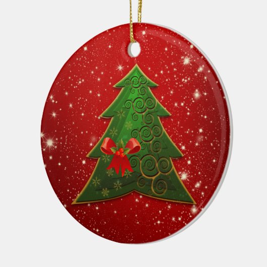 Kleine kerstcadeautjes keramisch ornament (Links)