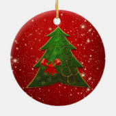 Kleine kerstcadeautjes keramisch ornament (Achterkant)