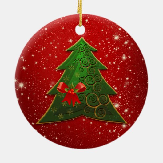 Kleine kerstcadeautjes keramisch ornament (Achterkant)