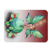 Kleine Kerstelf Magnet Magneet (Horizontaal)