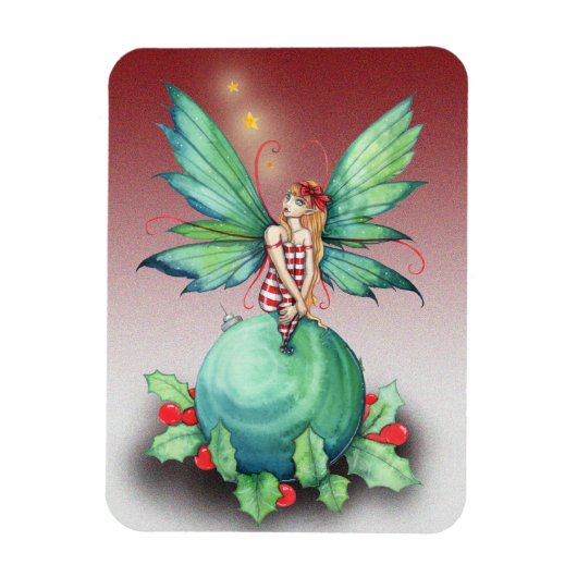 Kleine Kerstelf Magnet Magneet (Verticaal)