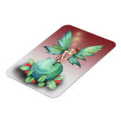 Kleine Kerstelf Magnet Magneet (Linkerzijde)