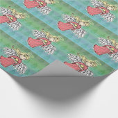 Kleine Kerstengel Cadeaupapier (Hoek)