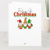 Kleine kerstfee in een betoverd bos kaart (Achterkant)